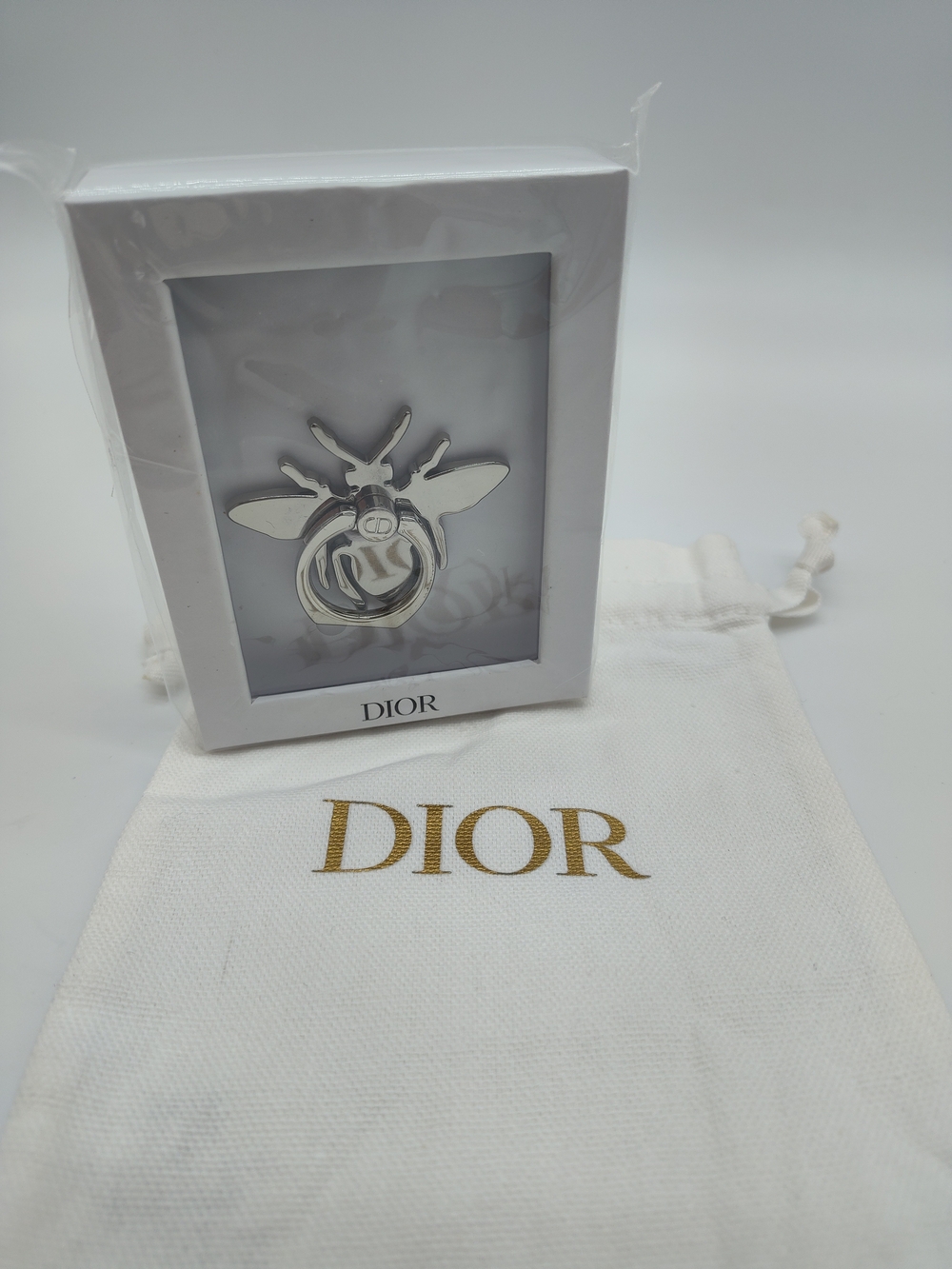 DIOR Beauté Bee Abeille Smartphone Phone Ring Holder NIP NWT Dust Bag